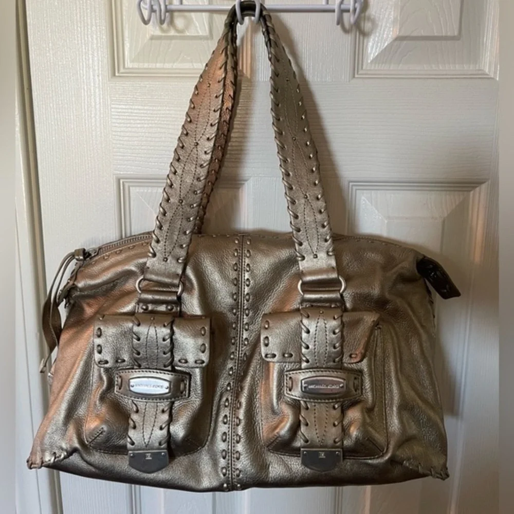 Michael Kors Palm Beach Astor Metallic Gold Hobo Bag